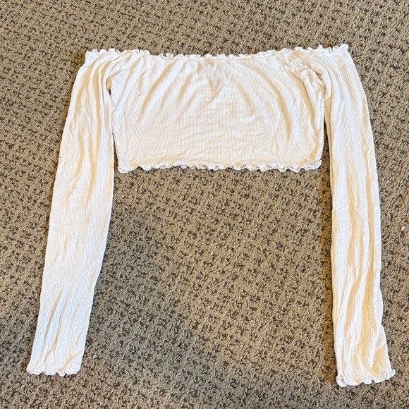 Forever 21 Tops - Forever 21 White Ribbed Top